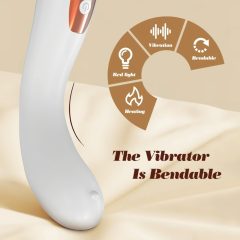   IntiGlow - Hüvelyfiatalító LED G-pont vibrátor (fehér) -