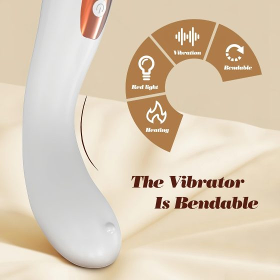 IntiGlow - Hüvelyfiatalító LED G-pont vibrátor (fehér) -