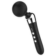 Hajlított, akkus wand masszírozó vibrátor (fekete)