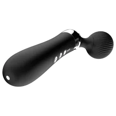 Hajlított, akkus wand masszírozó vibrátor (fekete)