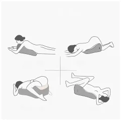   Desirel Magic Pillow - Memóriahabos párna dildótartóval (szürke)