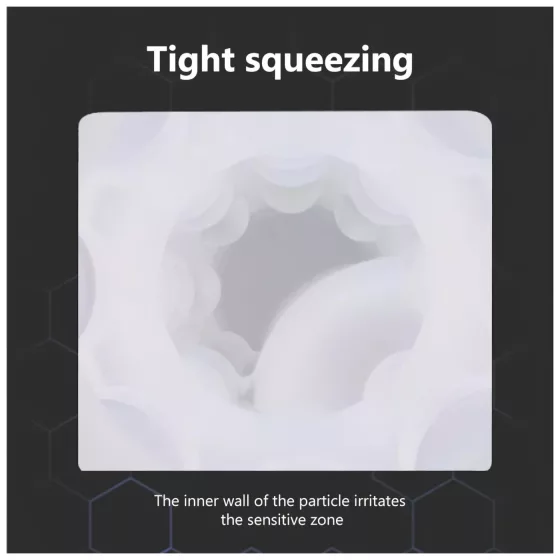 Lonely - szívó, melegítő maszturbátor hangeffektussal (fehér)