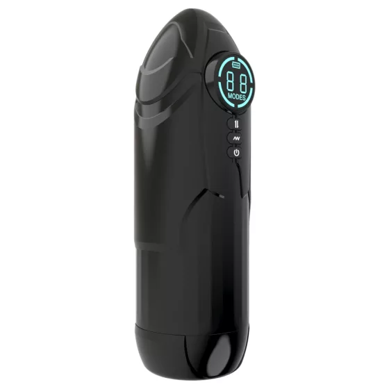 Mroow - automata nyújtó-vibráló maszturbátor férfiaknak (fekete)