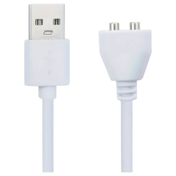 Pleasure Charge Loveline - mágneses USB töltőkábel (fehér)