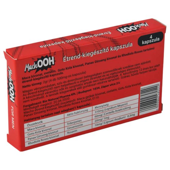 MachOOH étrend kiegészítő kapszula férfiaknak (4db)