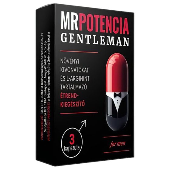 MrPotencia Gentleman - étrend kiegészítő kapszula férfiaknak (3db)