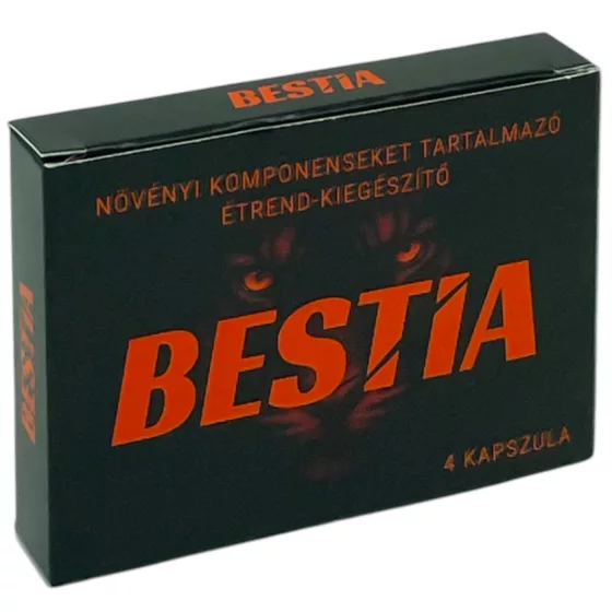 BESTIA - étrend-kiegészítő kapszula férfiaknak (4db)