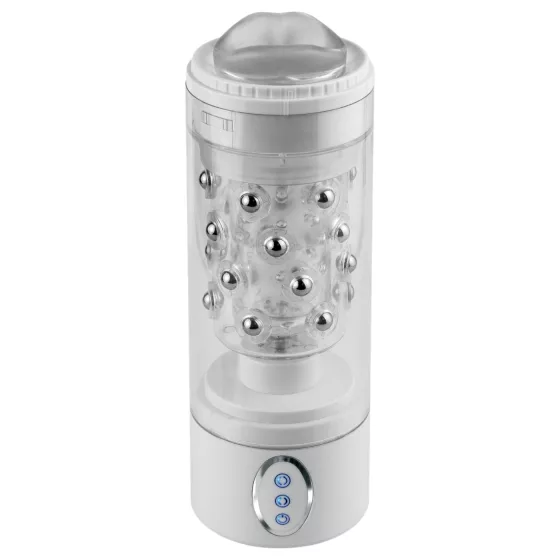 PDX Roto-Bator - vibrációs szájmaszturbátor (fehér)