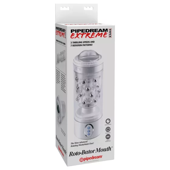 PDX Roto-Bator - vibrációs szájmaszturbátor (fehér)