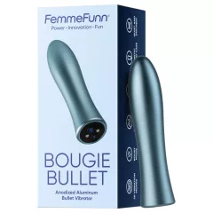 FemmeFunn Bougie - alumínium prémium vibrátor (ezüst)