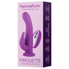   FemmeFunn Pirouette - akkus, rádiós, prémium vibrátor (lila)