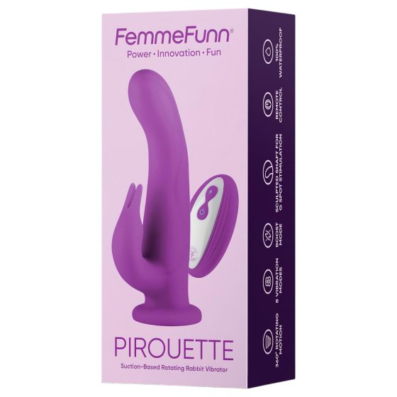 FemmeFunn Pirouette - akkus, rádiós, prémium vibrátor (lila)