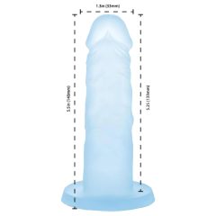 Addiction Coctails - tapadókorongos dildó (kék)