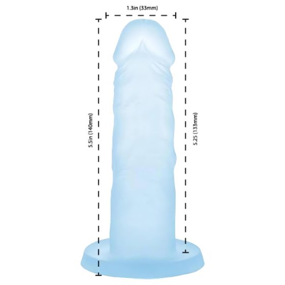 Addiction Coctails - tapadókorongos dildó (kék)