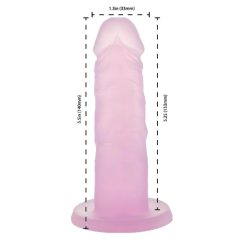 Addiction Coctails - tapadókorongos dildó (pink)