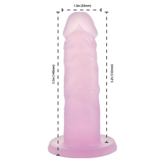 Addiction Coctails - tapadókorongos dildó (pink)
