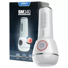   LETEN SM340 - akkus, vibráló, szívó, nyögő maszturbátor férfiaknak