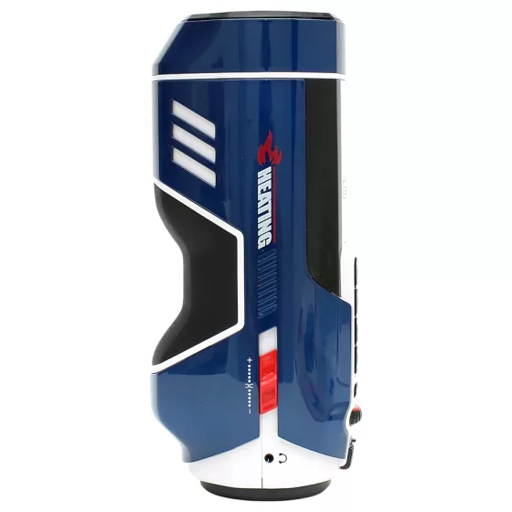 Leten SM Future Pro - hálózati lökő, nyögő, szorító, melegítő maszturbátor (kék)