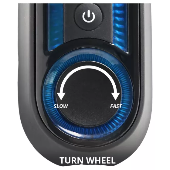 Leten SM320 - nyögő, lökő, melegítő maszturbátor (fekete)