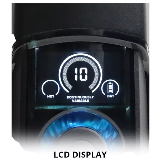 Leten SM320 - nyögő, lökő, melegítő maszturbátor (fekete)