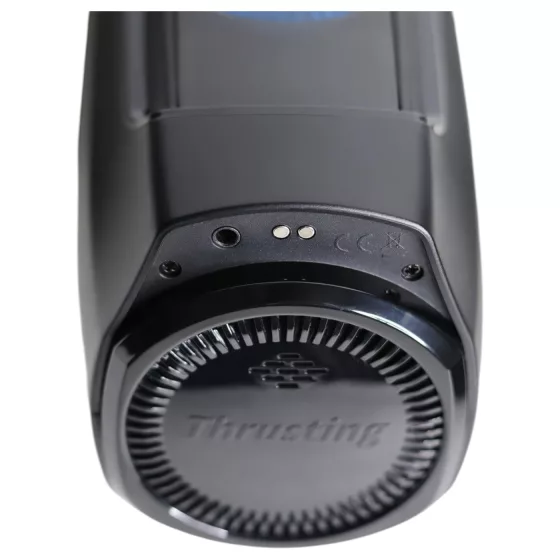 Leten SM320 - nyögő, lökő, melegítő maszturbátor (fekete)