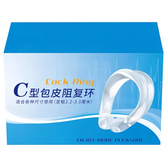 Szilikon makkgyűrű - ejakuláció késleltetéshez (átlátszó)