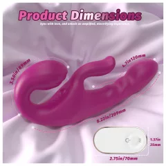   SEX HD Co-op Bliss - felcsatolható csiklókaros vibrátor (lila)