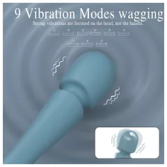 SEX HD Dancer - wand masszírozó vibrátor (türkiz)
