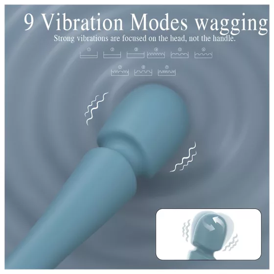 SEX HD Dancer - wand masszírozó vibrátor (türkiz)