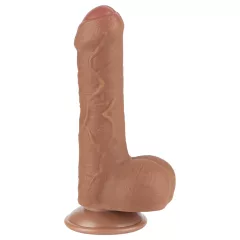   Lovetoy Sliding-Skin - herés kétrétegű dildó - 18,3cm (natúr)