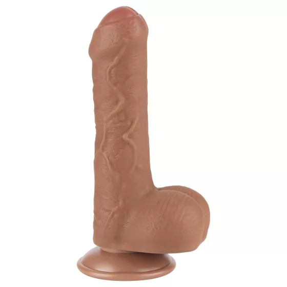 Lovetoy Sliding-Skin - herés kétrétegű dildó - 18,3cm (natúr)