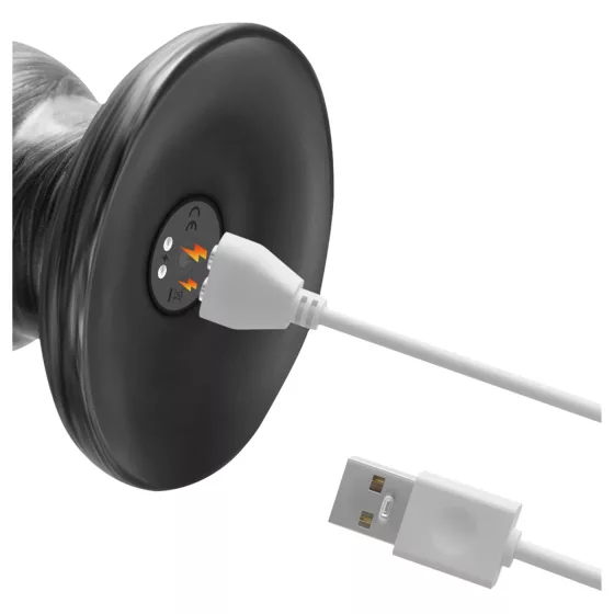 Lovetoy King Sized - extra nagy vibrátor - 32 cm (szürke)