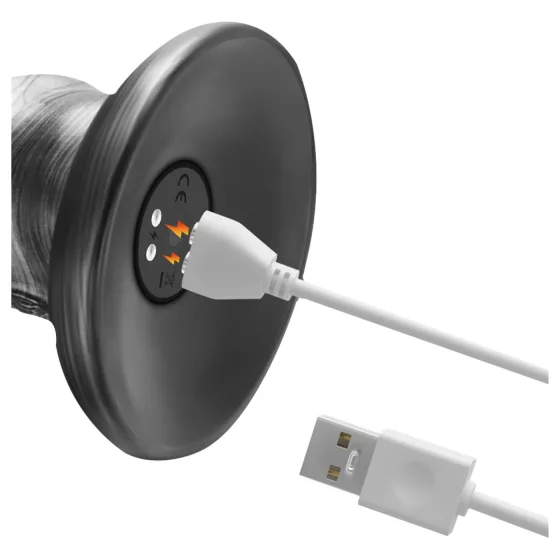 Lovetoy King Sized - extra nagy vibrátor - 40,5 cm (szürke)