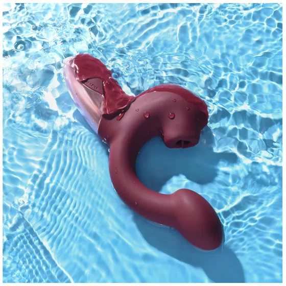 Magic Motion Magic Ponder - 2in1 csiklókaros vibrátor (bordó)