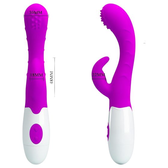 Pretty Love Arthur - mozgó fejes G-pont vibrátor (lila)