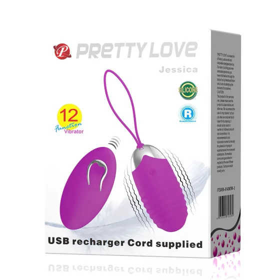 Pretty Love Jessica - vibrotojás (lila)