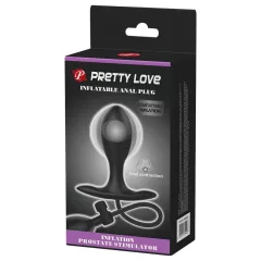   Pretty Love - felfújható anál tágító belső golyóval (fekete)