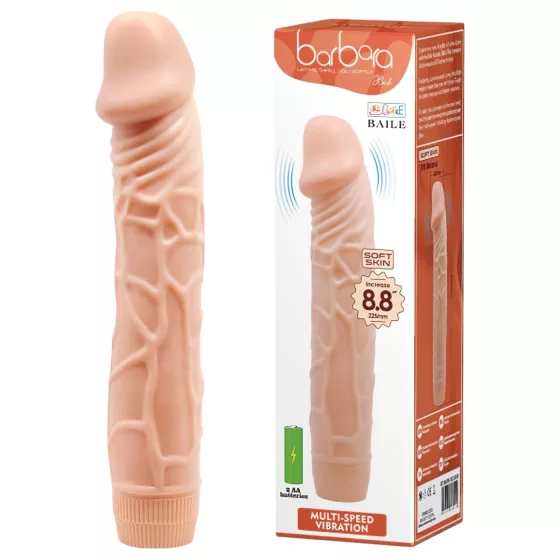 Baile Barbara - élethű vibrátor - 22,5 cm (natúr)