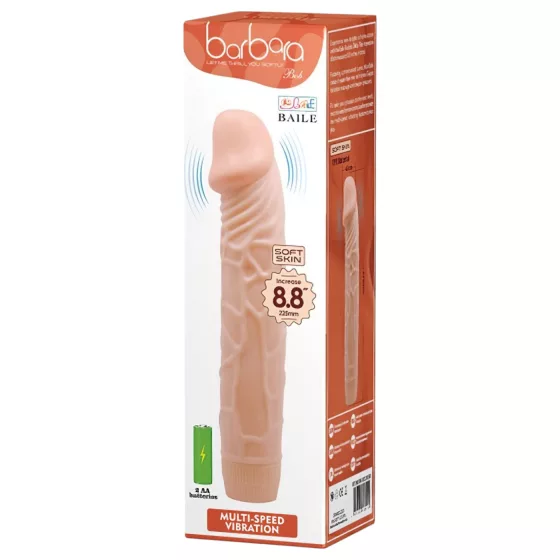 Baile Barbara - élethű vibrátor - 22,5 cm (natúr)