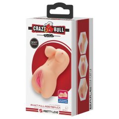 Crazy Bull - realisztikus mini punci (natúr)