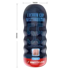   Pretty Love Vacuum Cup - élethű műpunci maszturbátor (testszínű)