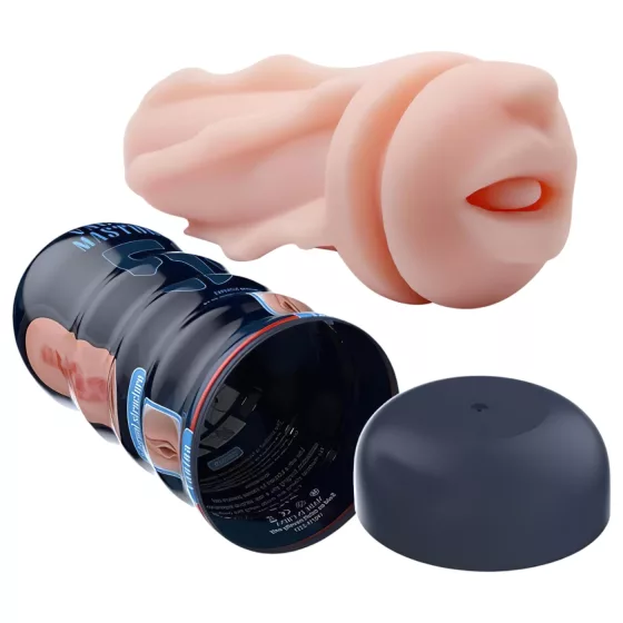 Pretty Love Vacuum Cup - élethű száj maszturbátor férfiaknak (testszínű)