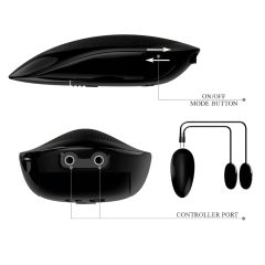   Crazy Bull - élethű, vibrációs műpopsi maszturbátor (natúr)