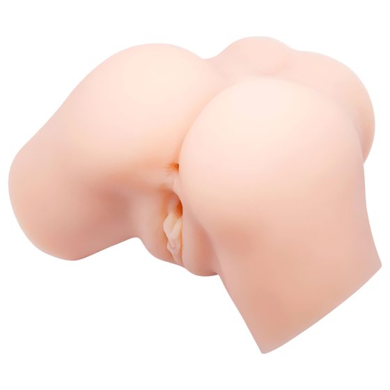 Crazy Bull - élethű, vibrációs műpopsi maszturbátor (natúr)