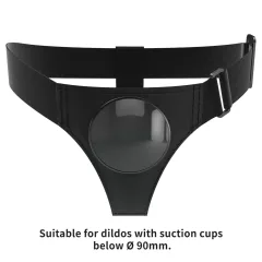   Pretty Love Bobby - univerzális strap-on hám bugyi (fekete)