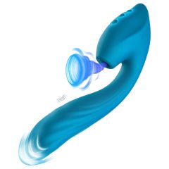   Vibeconnect - vízálló G-pont vibrátor és csiklóizgató (kék)