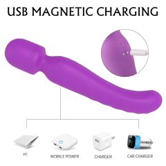   Sex HD Iris - 2 motoros melegítő masszírozó vibrátor (lila)