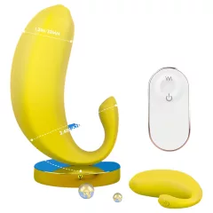Sex HD - okos, banán formájú vibrációs tojás (sárga)