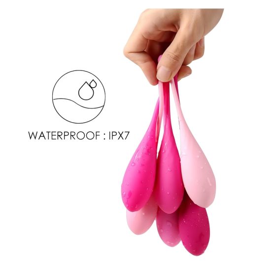 Sex HD Eggs - 6 db-os gésagolyó szett (pink)