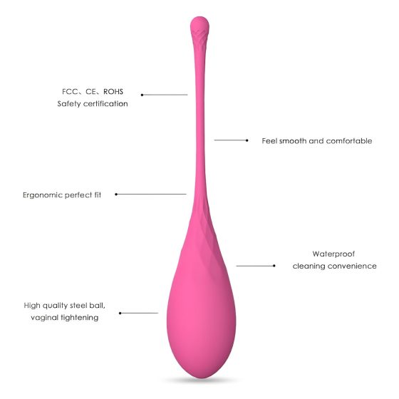 Sex HD Eggs - 6 db-os gésagolyó szett (pink)